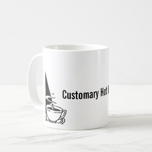 "Customary Hot Beverage"-mok Koffiemok (Voorkant links)