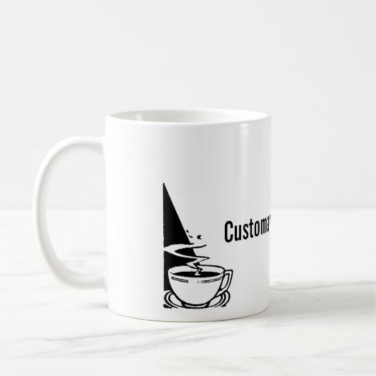 "Customary Hot Beverage"-mok Koffiemok (Links)