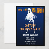 CUSTOME HALLOWEEN COSTUME BIRTHDAY PARTY KAART (Voorkant / Achterkant)
