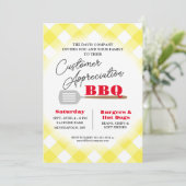 Customer Appreciation BBQ Grilling Event Kaart (Staand voorkant)