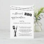 Customer Appreciation Business BBQ Party Kaart (Staand voorkant)