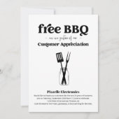 Customer Appreciation Business BBQ Party Kaart (Voorkant)