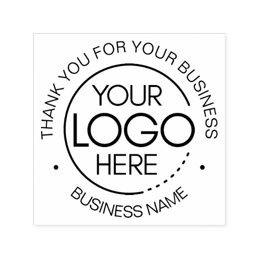 Customer Appreciation Business Bedankt Logo Zelfinktende Stempel (Design)