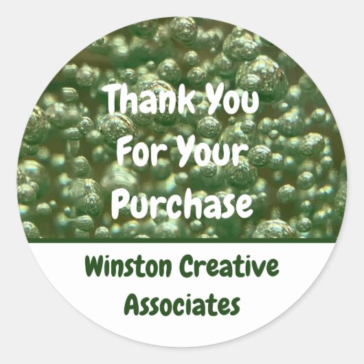 Customer Appreciation Business Sales Bedankt Ronde Sticker (Voorkant)