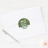 Customer Appreciation Business Sales Bedankt Ronde Sticker (Envelop)