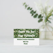 Customer Appreciation Business Sales Bedankt Visitekaartje (Staand voorkant)