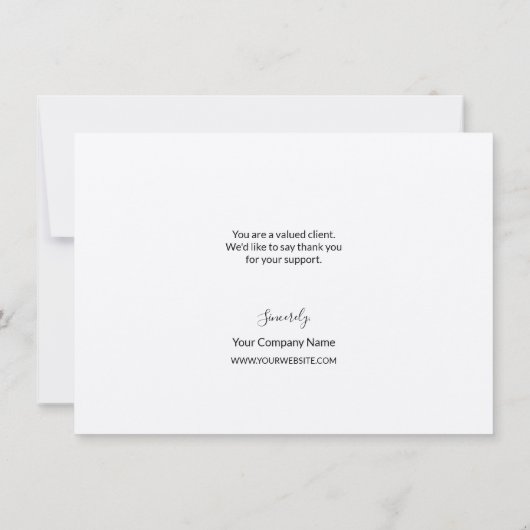 Customer Appreciation Business sjabloon Custom (Achterkant)