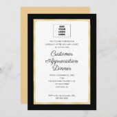 Customer Appreciation Dinner Corporate Logo Kaart (Voorkant / Achterkant)