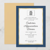 Customer Appreciation Dinner Corporate Logo Kaart (Voorkant / Achterkant)