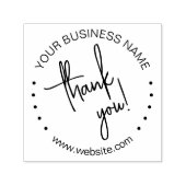 Customer Appreciation Hand-Script Dank u Zelfinktende Stempel (Design)