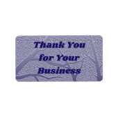 Customer Appreciation Winter Branches Hartelijk da Etiket (Voorkant)