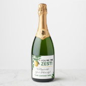 Customer Appreciation "You're The Zest" Lemon Sparkling Wijnetiket (Voorkant)