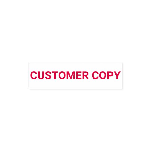 Customer Copy Template Zelfinktende Stempel (Design)