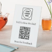 Customer Feedback QR Code | Business Review Rating Reclamebord Met Voetstuk (Insitu)