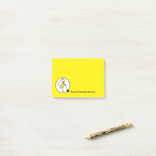 Customer House Cleaning Service  Post-it® Notes (Op bureau)