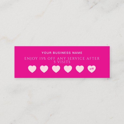 Customer Loyalty Cards For Spa Beauty Salons (Voorkant)