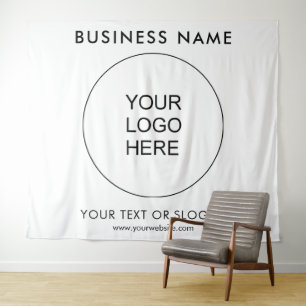 Customer Party Event Seminar Logo Tekstachtergrond Wandkleed