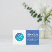 Customer Service Agent | Telefoonpictogram van cal Visitekaartje (Staand voorkant)