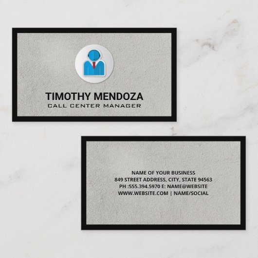 Customer Service | Call Center Logo Visitekaartje (Voorkant / Achterkant)
