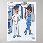 Customer Service Cartoon Poster (Voorkant)