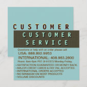 Customer Service - INFO - Briefkaart (Voorkant / Achterkant)