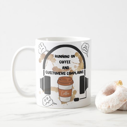 Customer service mug koffiemok (Met donut)