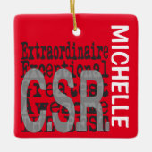 Customer Service Rep Extraordinaire CUSTOM Keramisch Ornament (Voorkant)