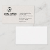 Customer Service Rep Logo Visitekaartje (Voorkant / Achterkant)