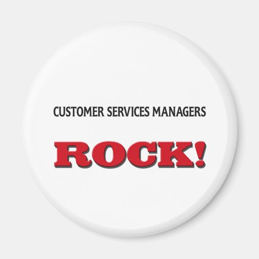 Customer Services Managers Rock Magneet (Voorkant)