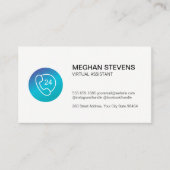 Customer Support Virtual Assistant | Telefoonpicto Afsprakenkaartje (Voorkant)