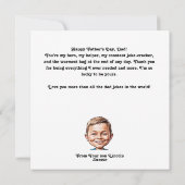 CustomFather's Day - de beste papa-karikatuur ter  Feestdagenkaart (Achterkant)