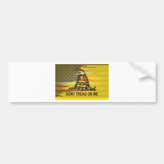 CustomGadsden Bumpersticker (Voorkant)