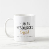 CustomHuman Resources gepersonaliseerde koffie Mok (Links)