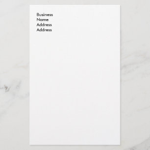 CustomiAdd het Adres Letterhead van de Naam Briefpapier