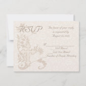 CustomInvites Cross Flourish Bruiloft RSVP Kaart (Voorkant)