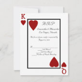 CustomInvites Spelen Kaart King/Queen RSVP (Voorkant)