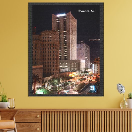 CustomiPhoenix, AZ bij het Nightze Product Canvas Afdruk (Insitu (Woonkamer))