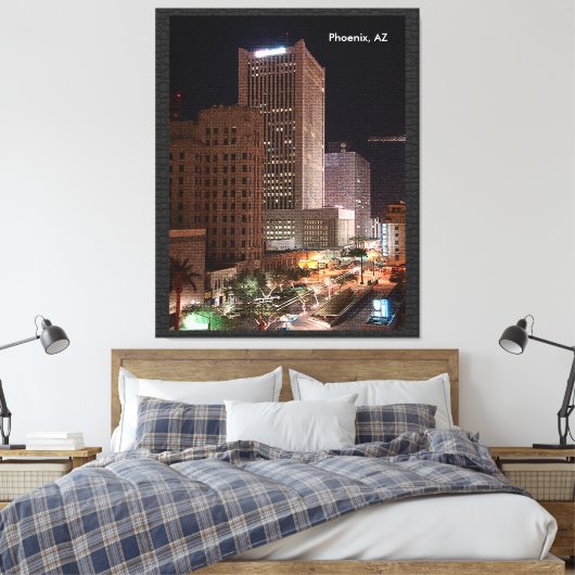 CustomiPhoenix, AZ bij het Nightze Product Canvas Afdruk (Insitu (Slaapkamer))