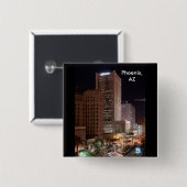 CustomiPhoenix, AZ bij het Nightze Product Vierkante Button 5,1 Cm (Voorkant /achterkant)