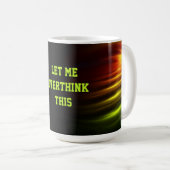 Customisable abstract fun message space futurist koffiemok (Voorkant rechts)