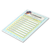 Customisable ADHD KIds Daily Checklist Notepad Notitieblok (Schuin)