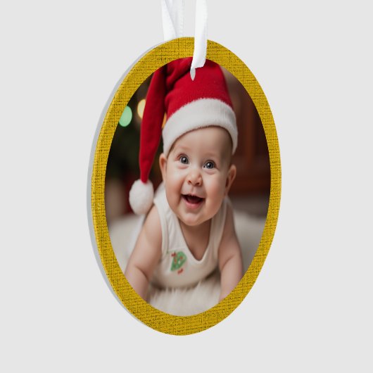 Customisable Baby's First Christmas Acrylic Ornament (voorkant)