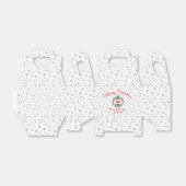 Customisable Christmas Festive Floral Wreath Bedankdoosjes (Uitgevouwen)