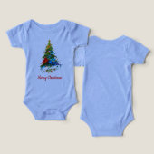 Customisable Christmas Tree Oil Painting Onepiece (Ontwerp Voorkant & Achterkant)