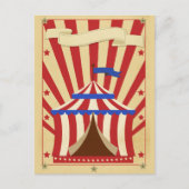 Customisable Circus Briefkaart (Voorkant)