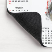 Customisable Cute Blue Heeler Dog Calendar  Muismat (Hoek)