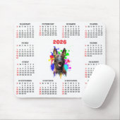 Customisable Cute Malinois Dog Calendar Muismat (Met muis)