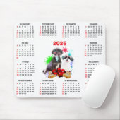 Customisable Cute Shih Tzu Dog Calendar   Muismat (Met muis)