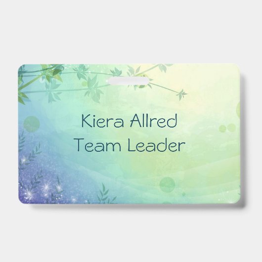 Customisable dreamy natural landscape badge (Voorzijde)