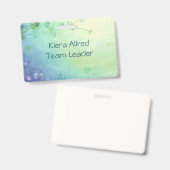 Customisable dreamy natural landscape badge (Voor- en achterkant)